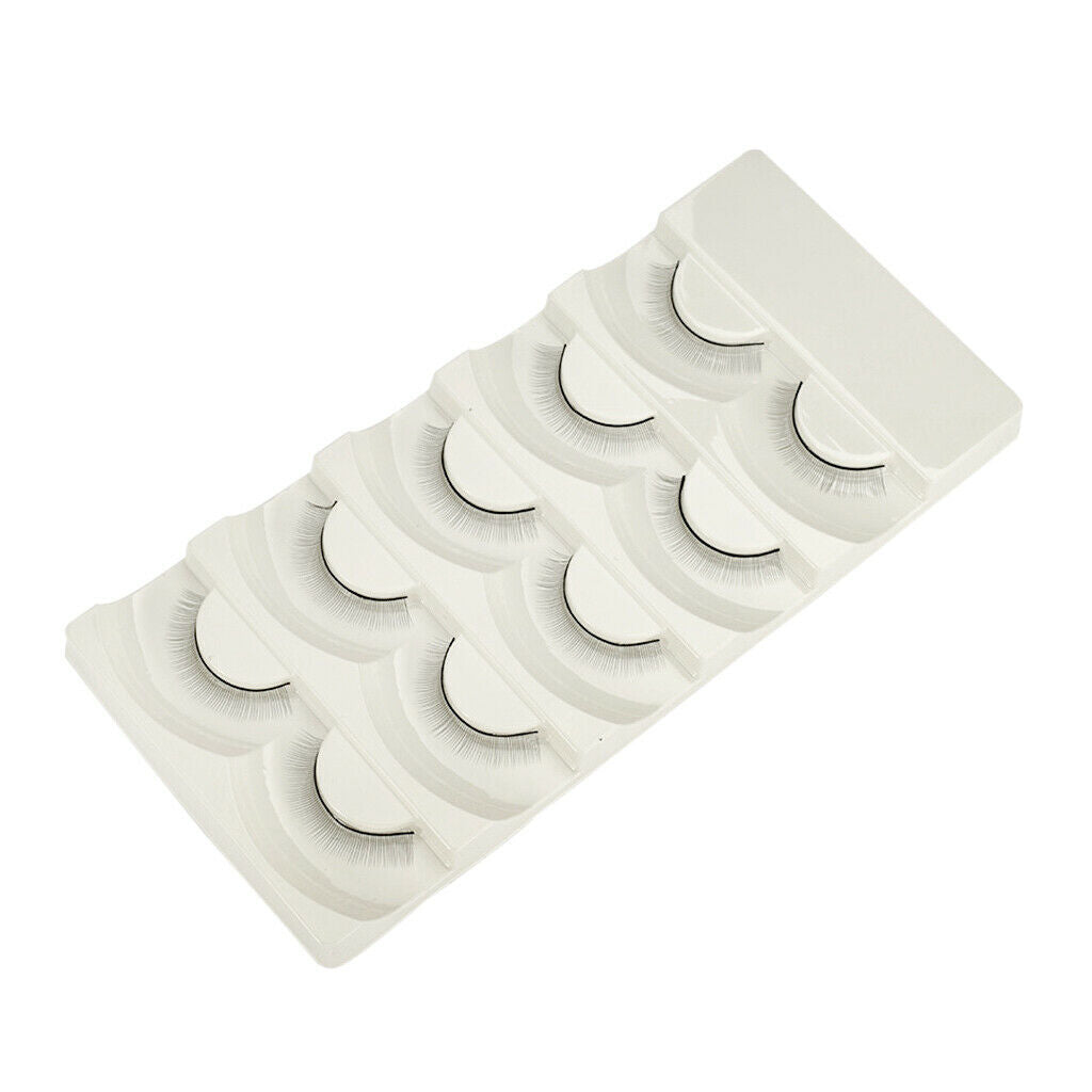 5 Pairs Soft Natural Cross Handmade Eye Lashes Makeup Extension False Eyelashes