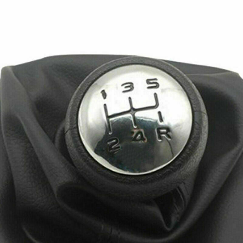 5 Speed Gear Shift Stick Gaitor Gaiter Knob Black For PEUGEOT 307  New