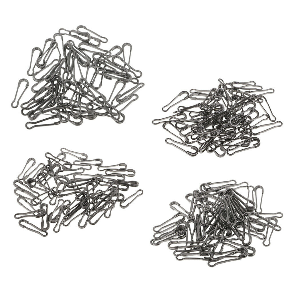 200pcs Baits Lures Clip Clip Precise lock Swivels Baits 17mm 20mm 24mm 29mm