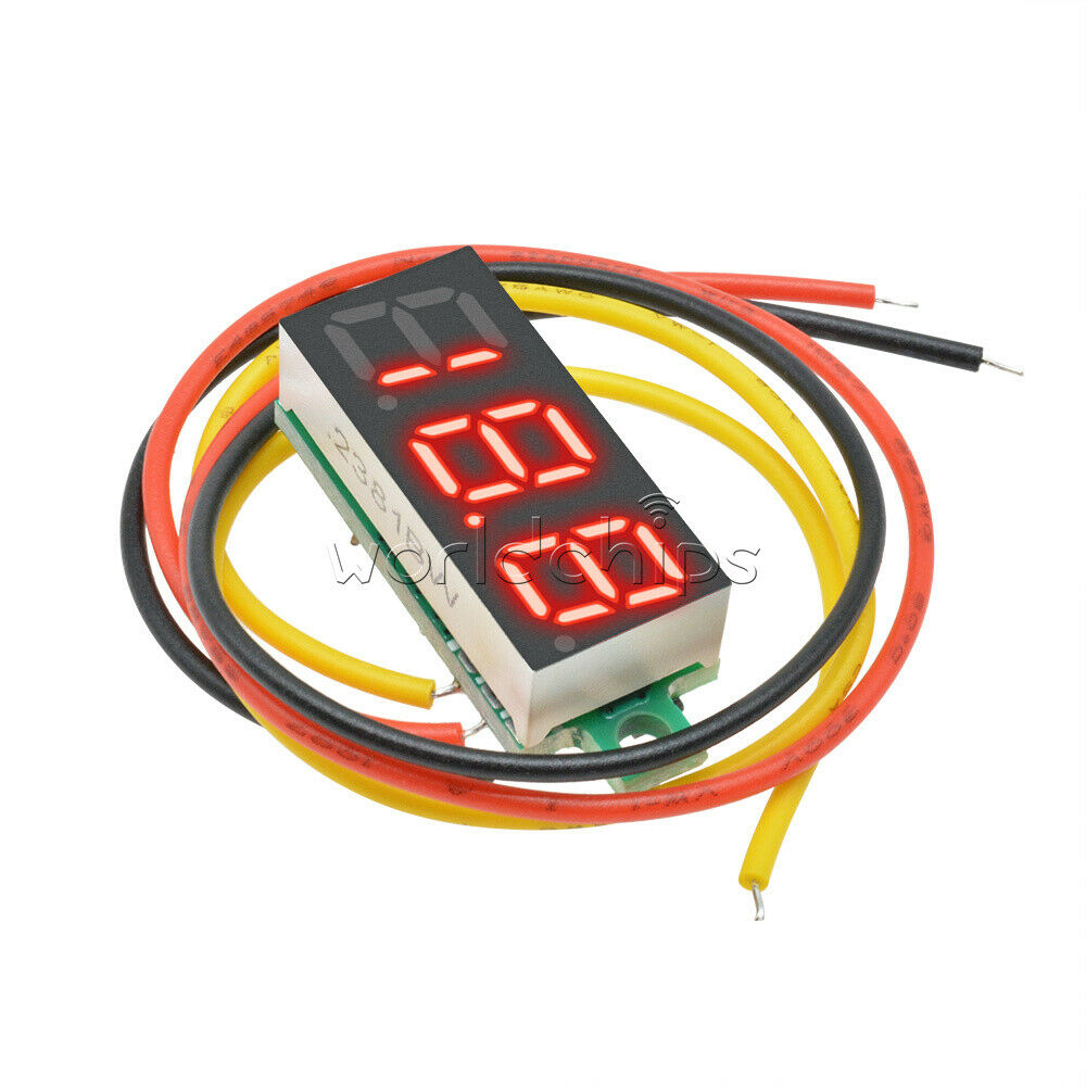 DC 0-100V 0.28" LED Red Voltmeter Digital Display Voltage VOLT METER 12V 24V