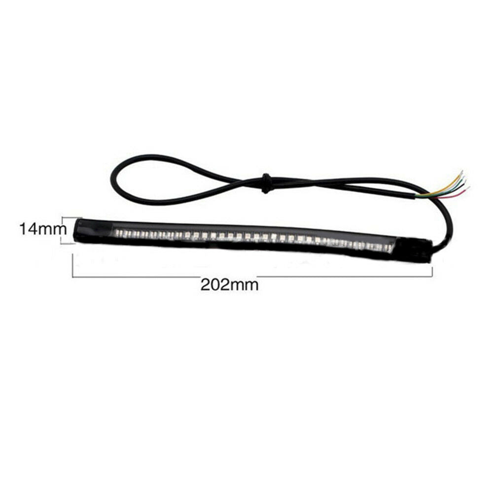 Motorcycle LED Turn Signal Brake Light Taillights Running Strip Lamp Universal