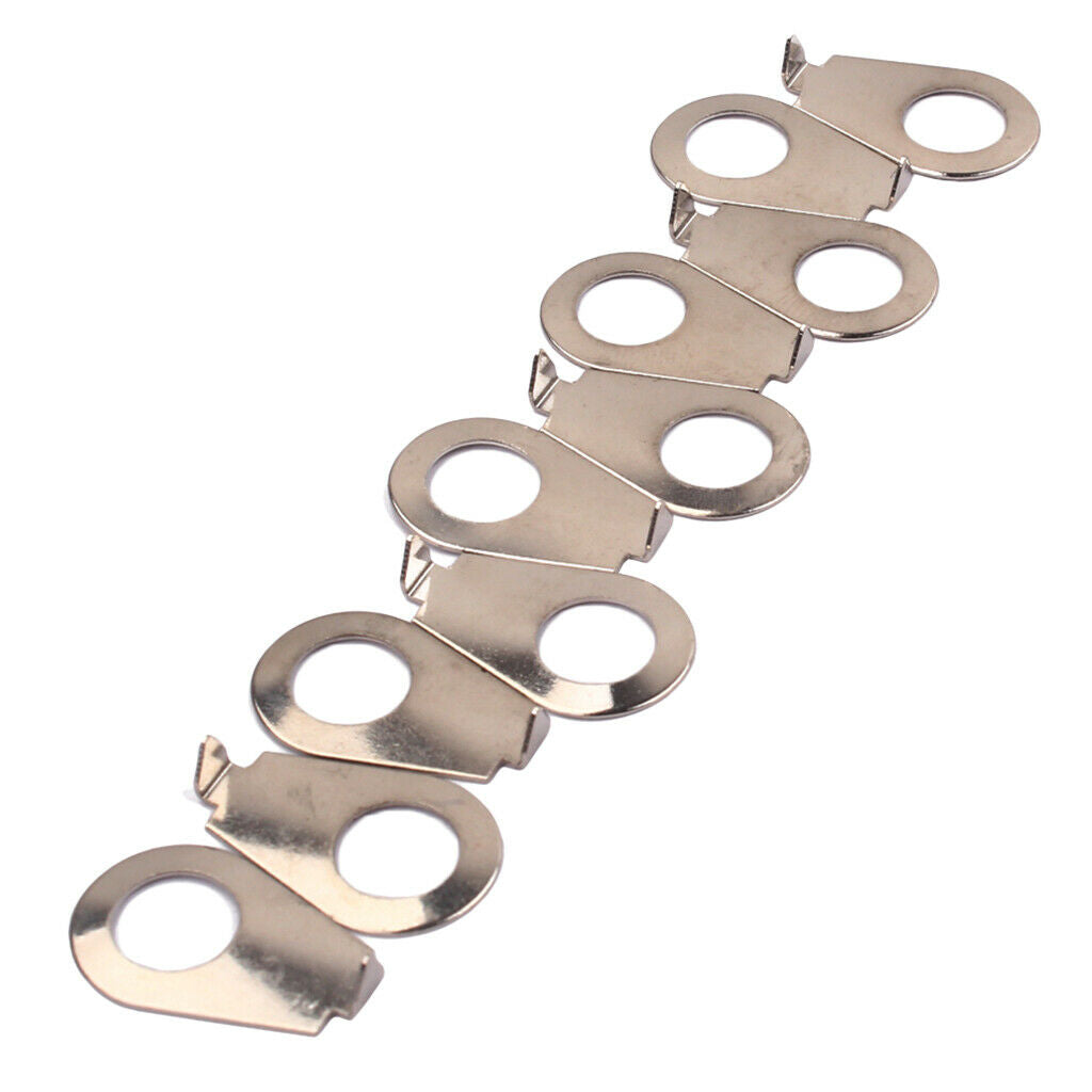 20 PCS Guitar Knobs Pointer Plate  Knob Position Indicator chrome