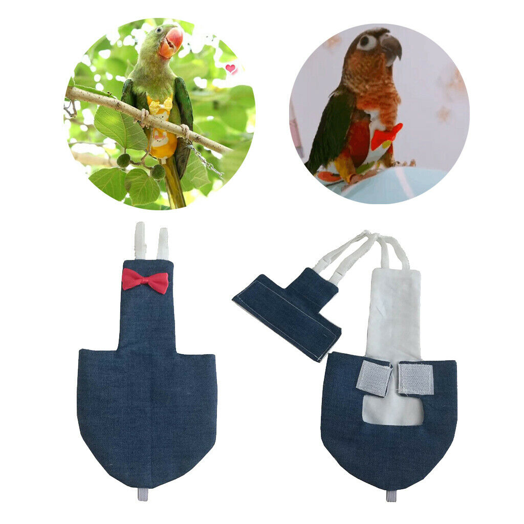 Set of 2 Adjustable Bird Flight - suit Fashion Nappy Suitable For Parrots