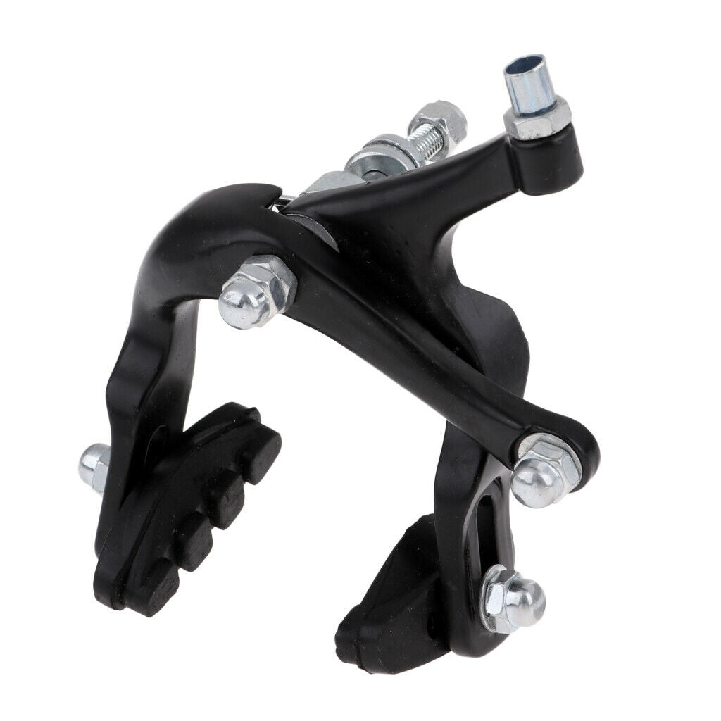 Bike Side Pull Brake Long Arms Clamp Bike Lever Cable Housing - Black, Rear