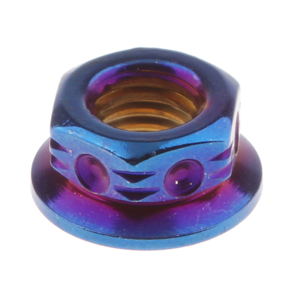 M8 Flange Nut for Motorcycle Electric Bike Sprocket Bolt Colourful