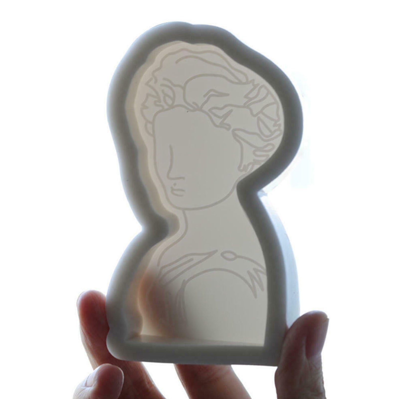 Simple Body Candle Making Mold Women Perfume Wax Soap Mould Craft Silicone