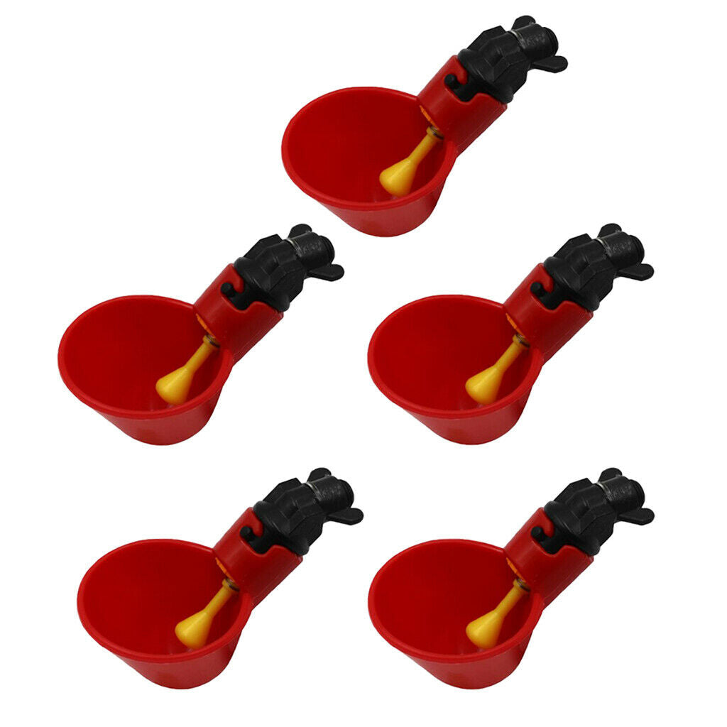 5x Plastic Poultry Pigeon Drink Bowls Replace for Automatic Drinking Machine