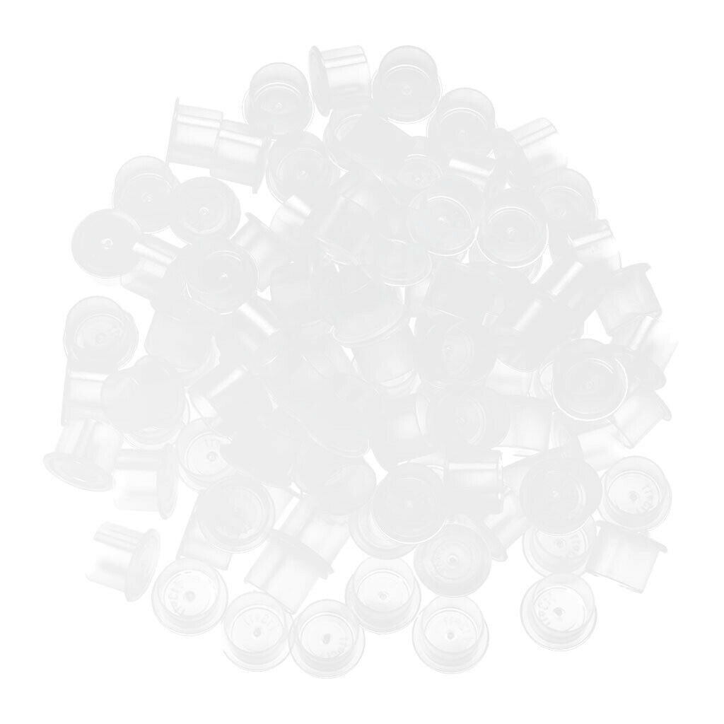 Lots Disposable Plastic Tattoo Cup Pot Pigment Ink Holder Medium Size 500pcs