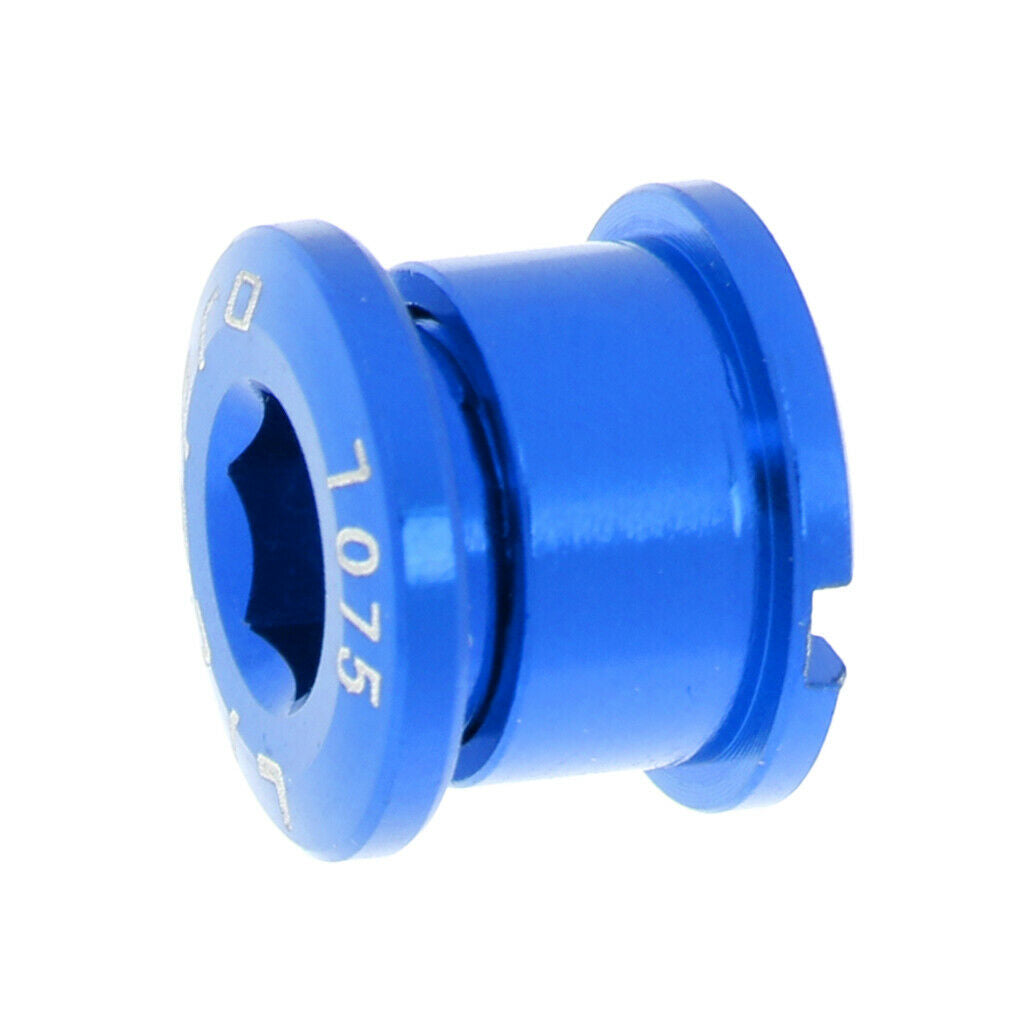 5Pcs Metal Bike Chain Wheel Ring Bolts Bicycle Disc Screws Crankset Blue