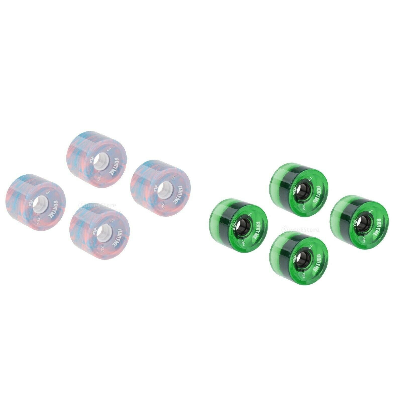 8Pcs Skateboard Wheels Roller 78A ABEC-9 Bearing Casing Parts Accessories