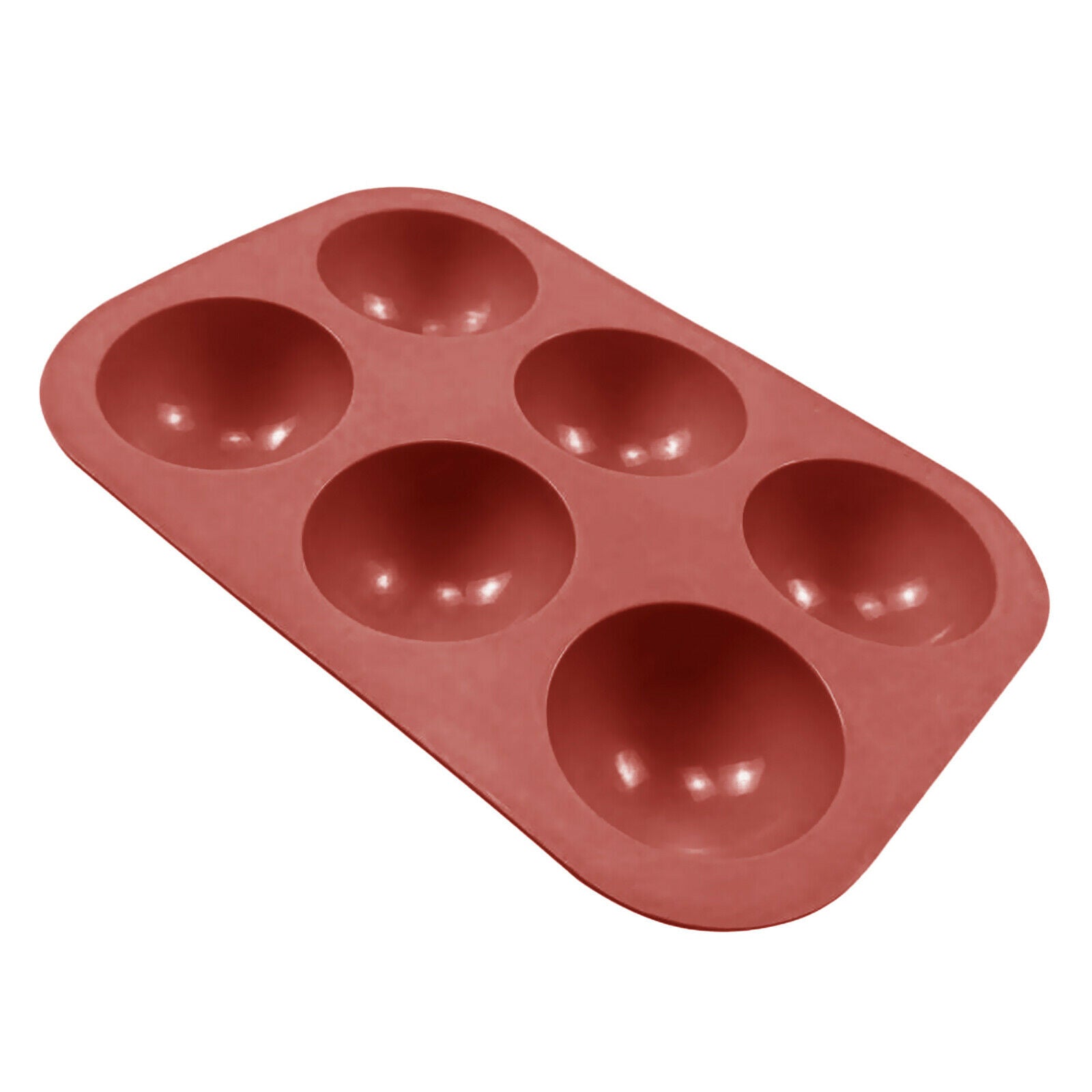 Half Ball 2" 6 Cell Silicone Chocolate Mold Sphere Muffin Cake Baking Mold
