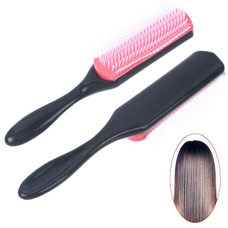 1pcs 9-Rows Detangling Hair Brush Scalp Massager Hair Straight Curly Hair.l8