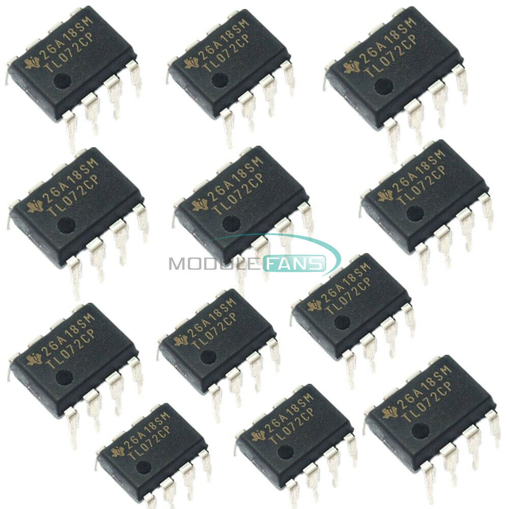 20PCS TL072CP TL072 DIP-8 LOW NOISE J-FET DUAL OP-AMP IC TL072