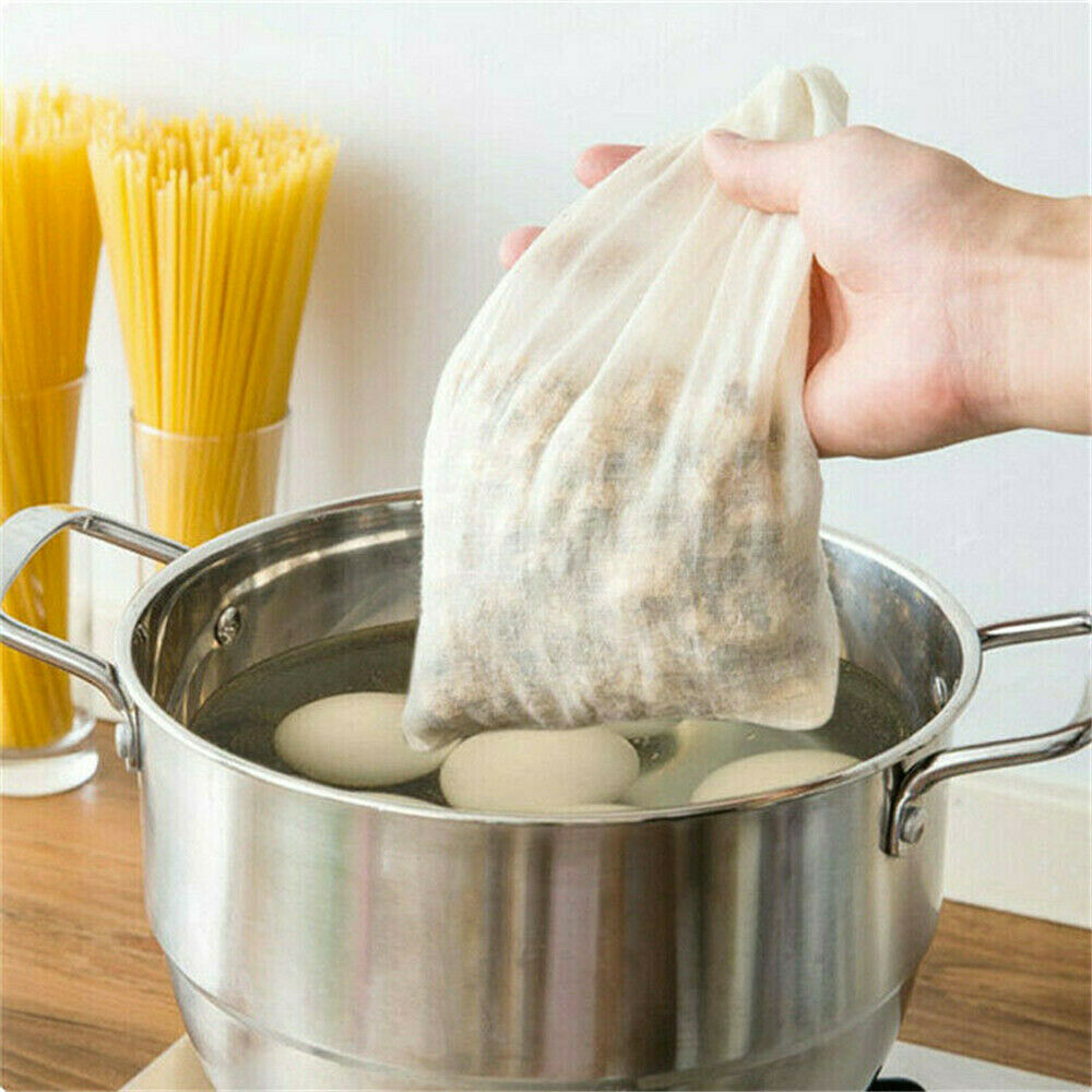 3Pcs Cotton Nut Milk Bags Reusable Food Strainer Brew Coffee Juice Cheese Cloth~