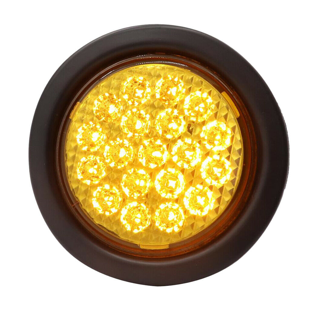 10-30V 19 LED Car Truck Trailer Taillight Turn Signal Light (Yellow Light)