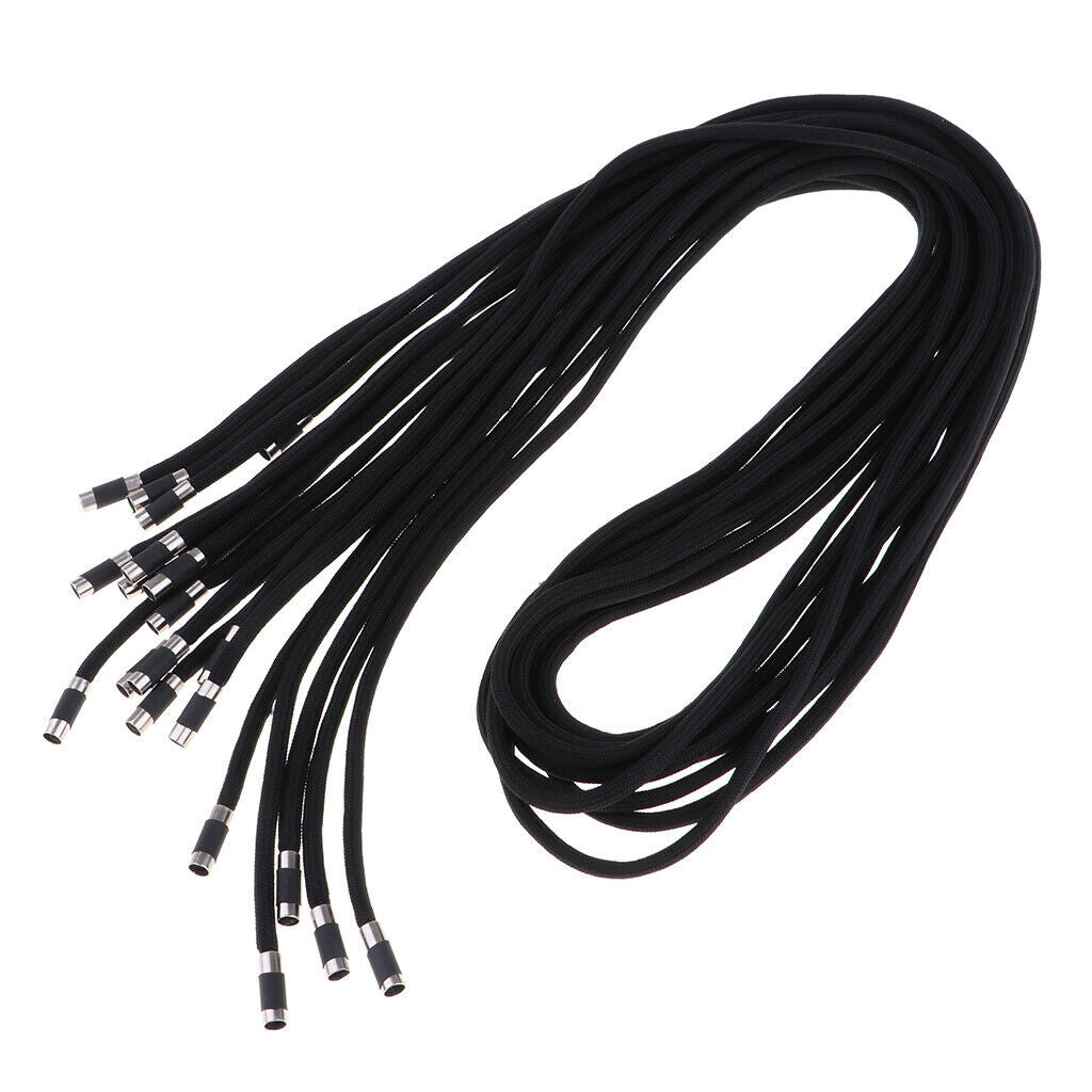 10pcs 1. Black Replacement Cord Cord Drawstring Cord Cord For