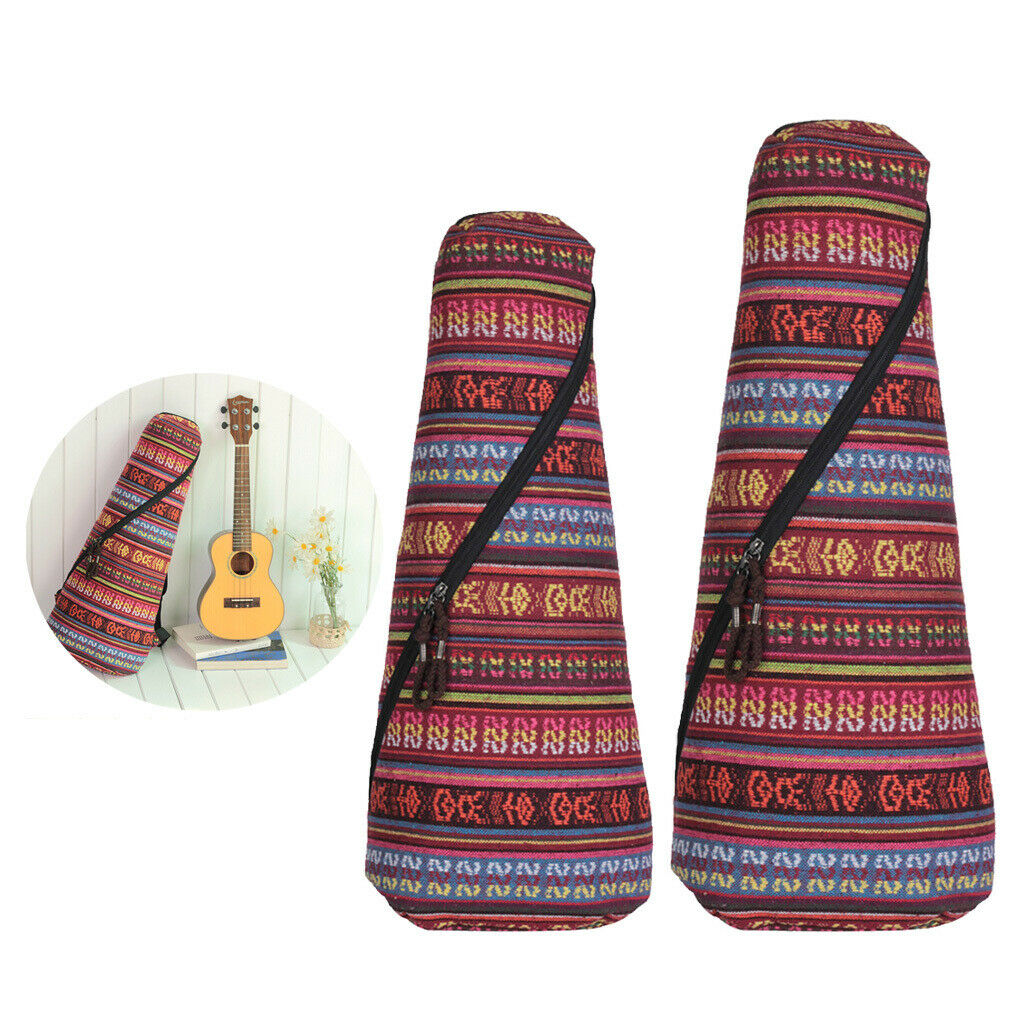 Colorful Ukulele Guitar Gig Bag Uke Case Padded Carry Bag Backpack