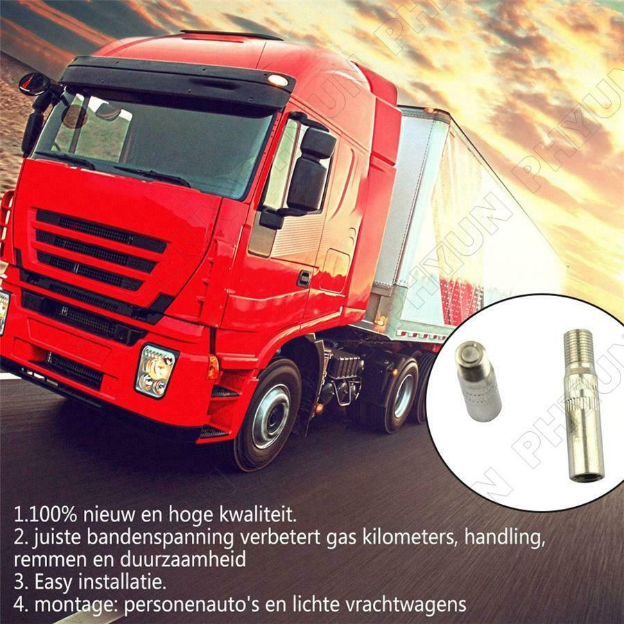 4Pcs 39mm Metal Tire Wheel Valve Extension Extender Cap Stem For Car Truck Van