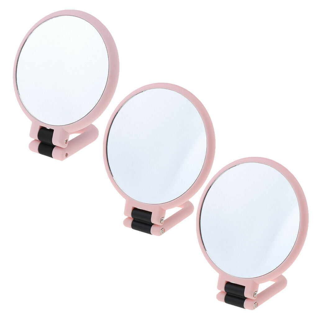 2X 3X 15X Magnify Portable Double Sided Round Handheld Travel Makeup Mirror