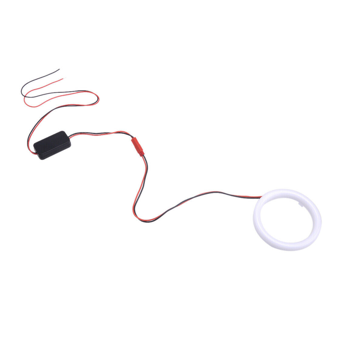 1Pair 70mm Cotton LED Angel Eye Halo COB Fog Headlight COB Ring DRL Lamp Yellow
