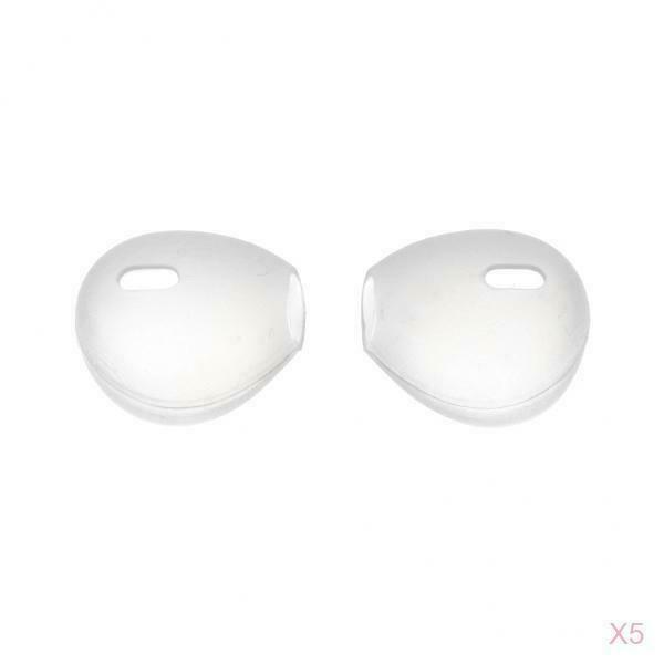 5 ×  Cover Eartips In-Ear Earphone Silicone Earbuds Caps for Airpods Clear