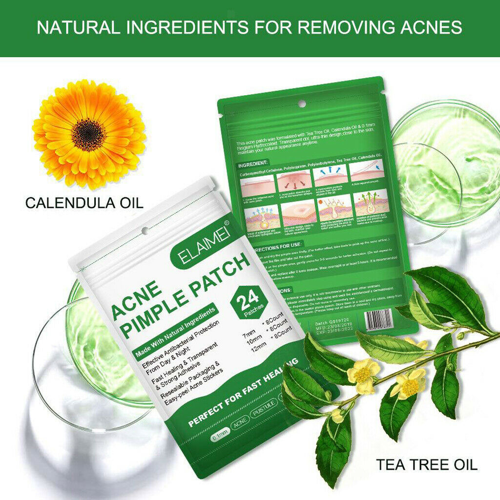 24 Pieces Acne Pimple Spot Patch Removal Clear Facial Spot Face Skin Care