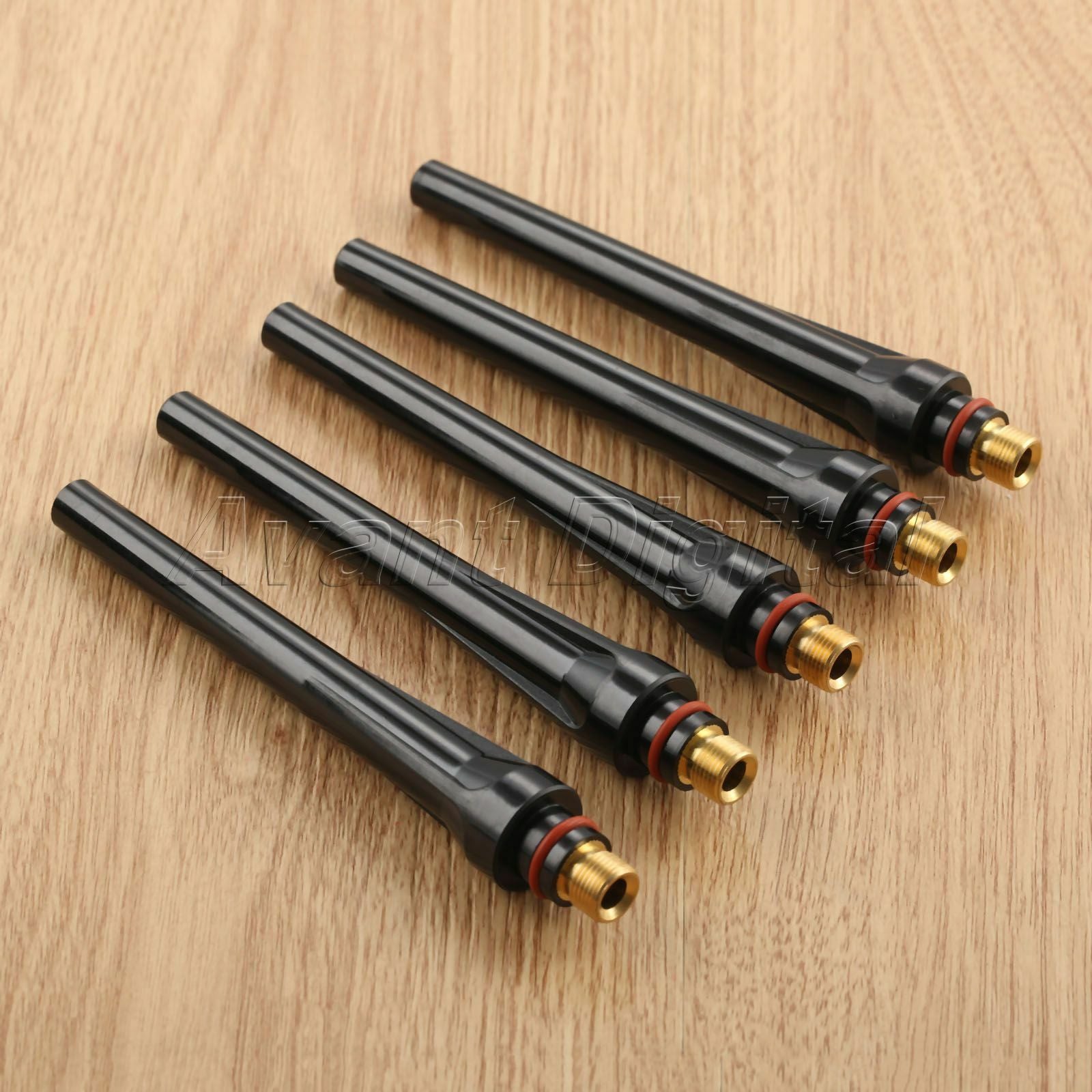 57Y02 TIG Long Back Cap For TIG Welding Torch WP 17 18 26 SR 17 18 Supplies 5PCS