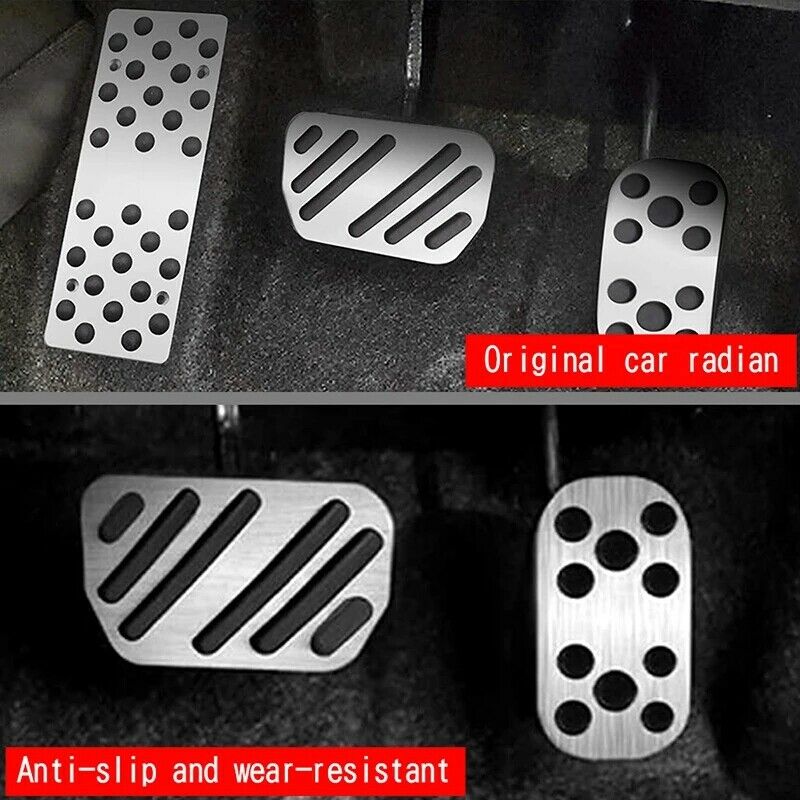 Car Aluminum Accelerator Pedal Brake Pedal Foot Pedal Interior Decoration foH2O6