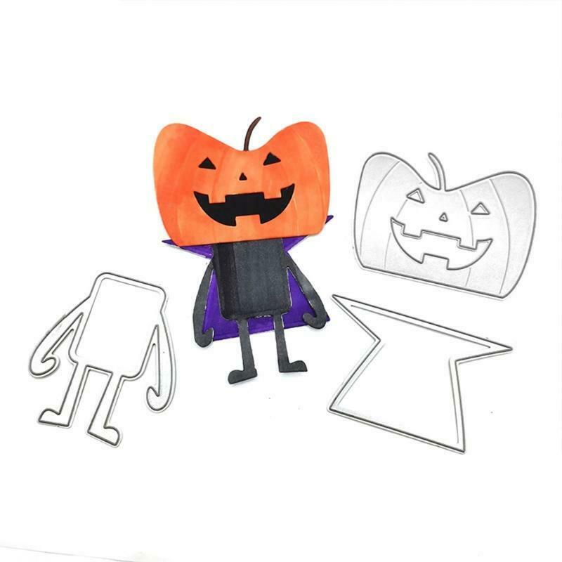 Halloween Intimidate Pumpkin Head Carbon Steel Cutting Dies DIY Scrapbooking