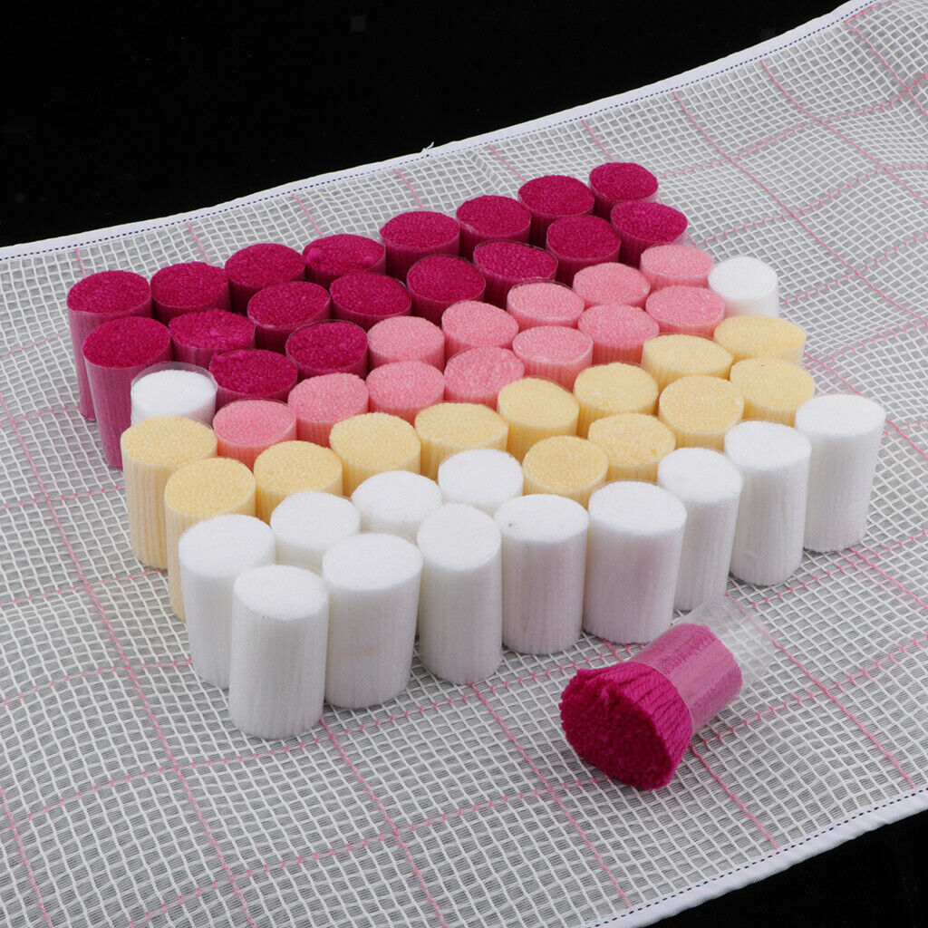 DIY Crochet Yarn Kits, Needlework Latch Hook Kit, DIY Rug Kit for Home Display,