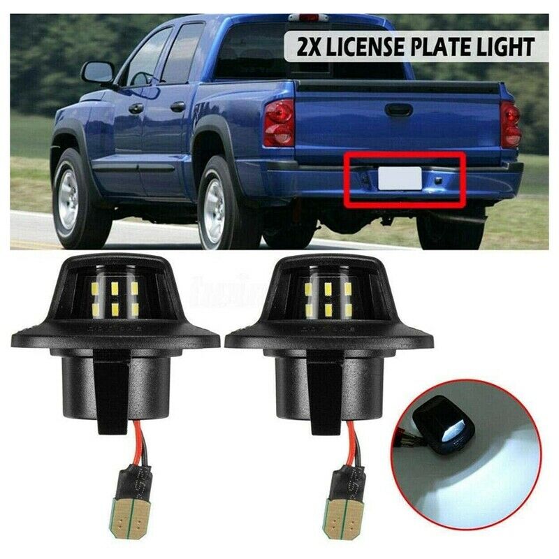 Car 12V LED Number License Plate Light Signal Lamp for Dodge Dakota 97-10 MitsQ6