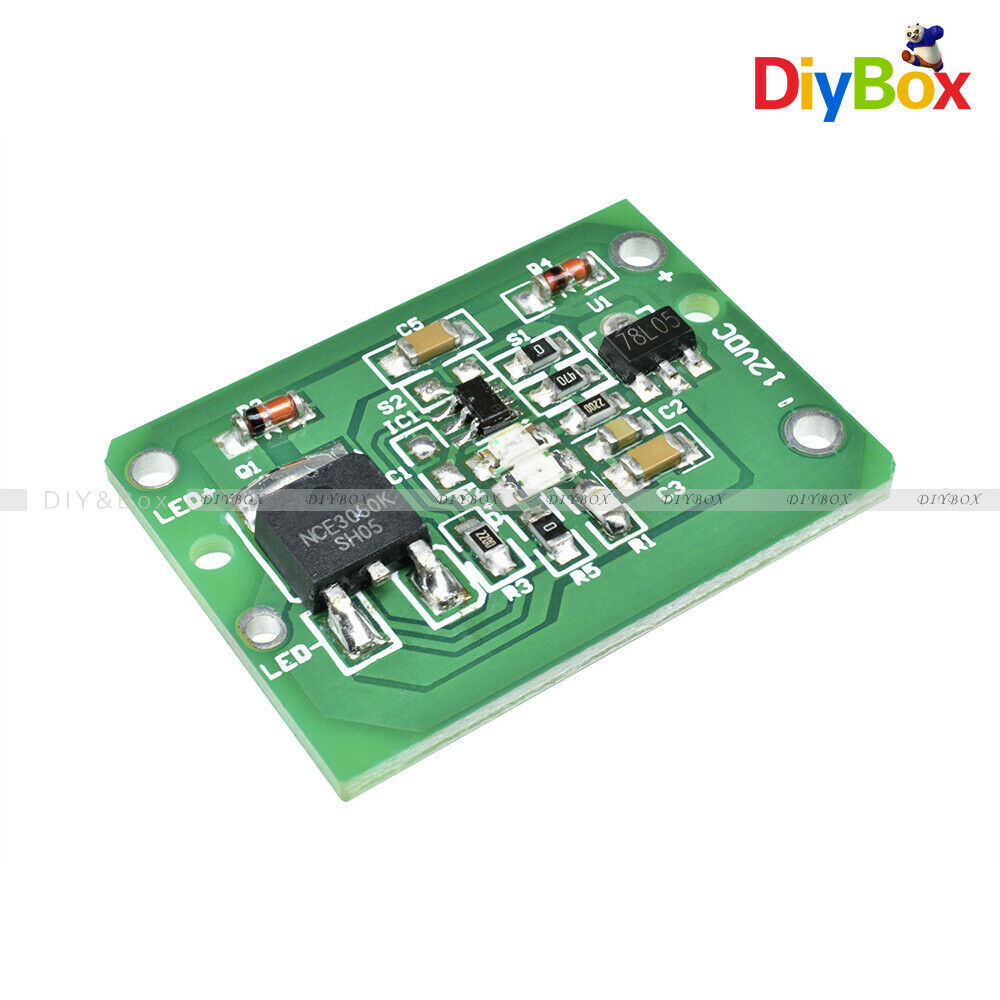3A DC 6-20V Capatitive Touch Switch Dimmer Push Button Key Latch Relay Module