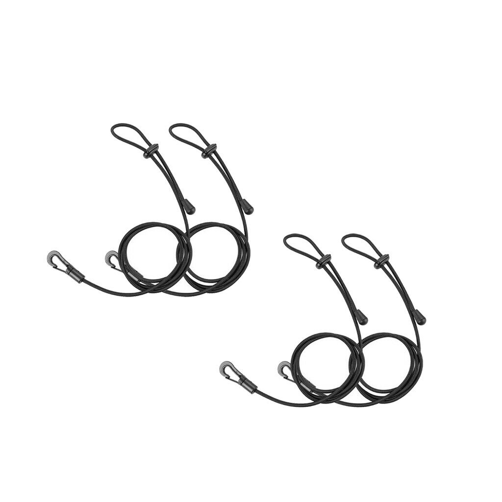 4Pcs Kayak Paddle Leash Safety Lanyard Adjustable for Kayaking Securing
