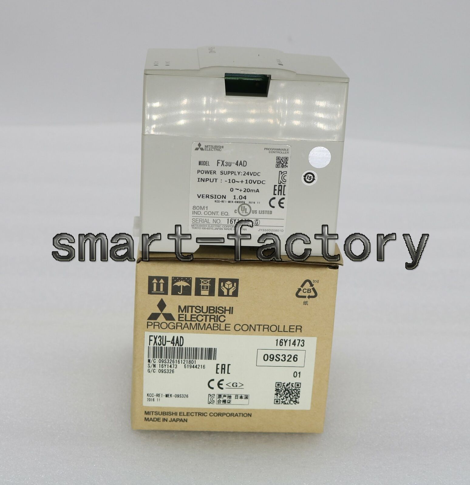 New In Box Mitsubishi FX3U-4AD FX3U4AD PLC Module one year warranty