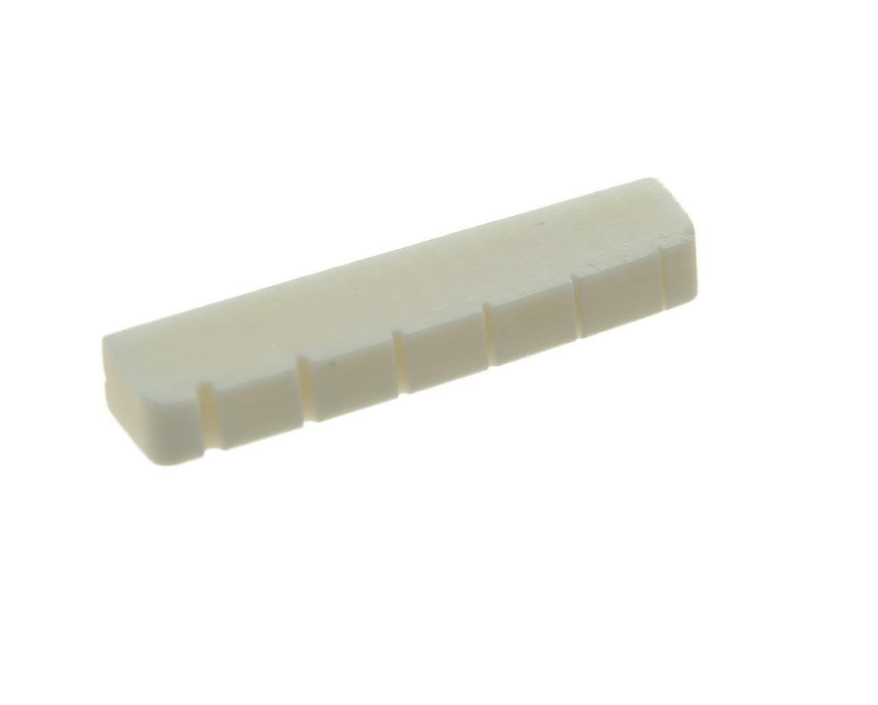 43mm Pure Bone Nut Slotted Guitar Bone Nut for Les Paul Guitar 43x6