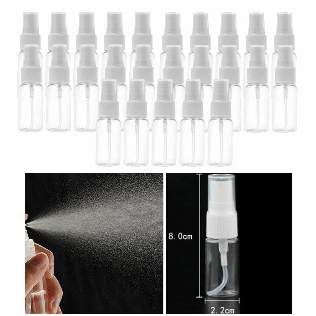 25pcs Clear Plastic Empty Cosmetic Sprayer Bottles Perfumes Container 10ml