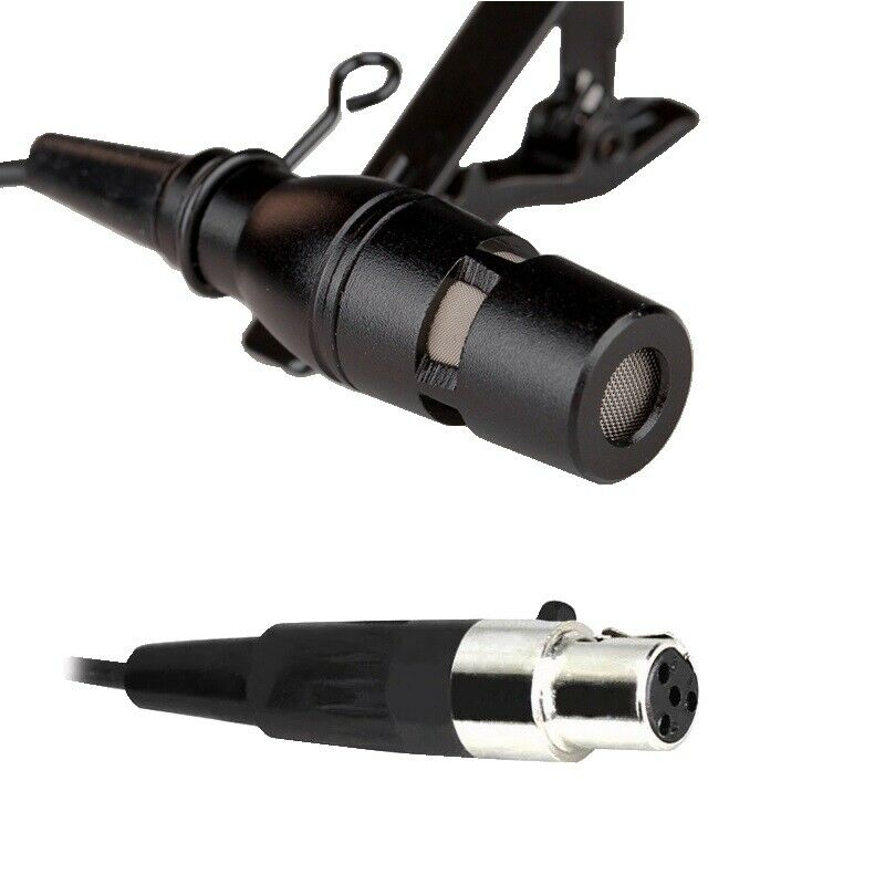 Lavalier Microphone Clip-on Lapel mic for Shure Wireless Unidirectional Vocals