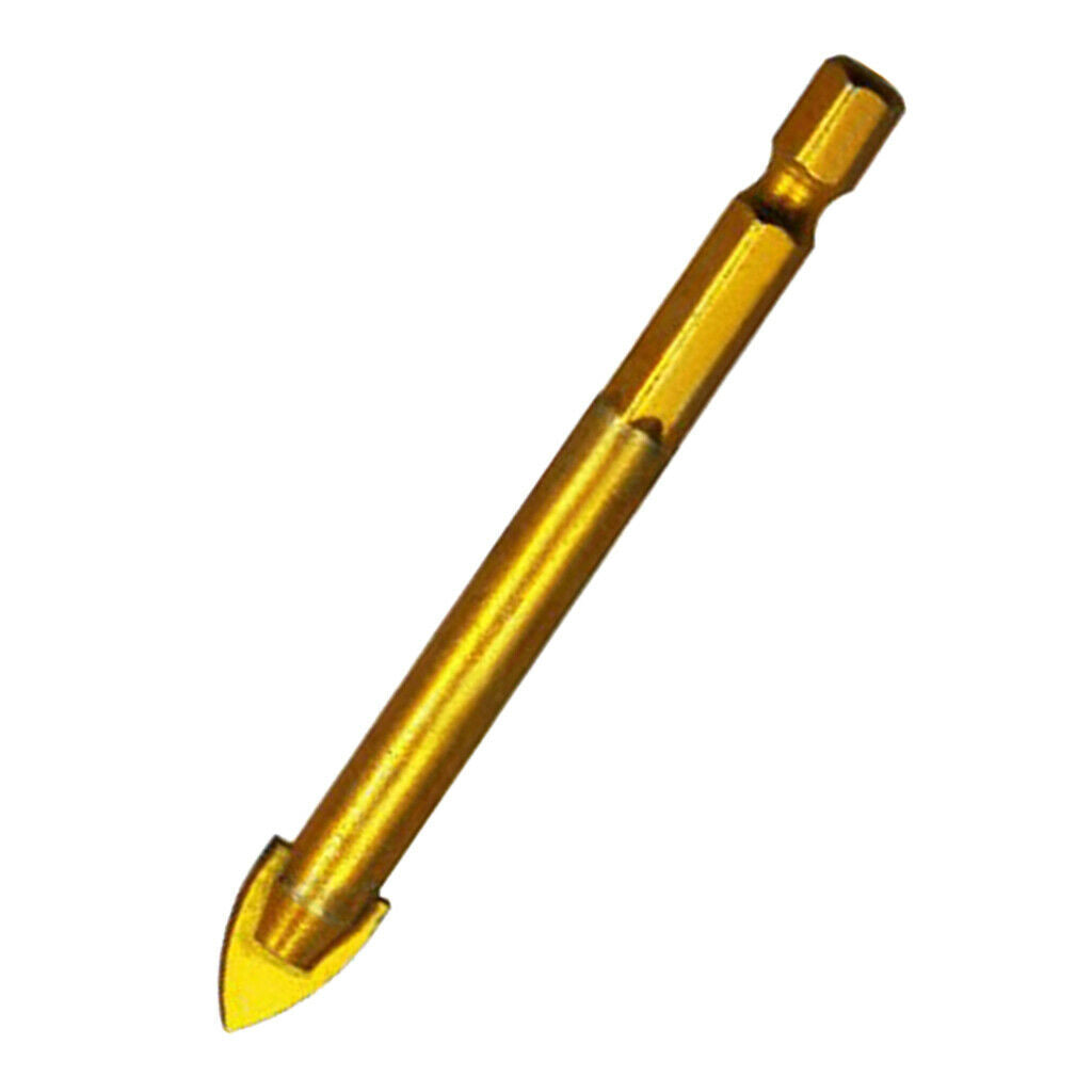 1pc Slotted Hex Shank Ceramic Tile Glass Drill Bits Quick Bits 12mm