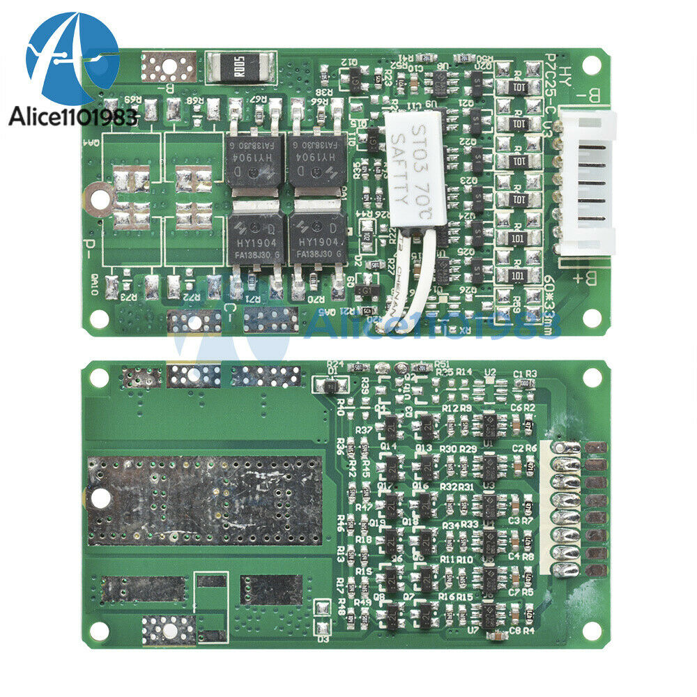 6S 10A 24V Li-ion Lithium 18650 Battery BMS PCB Protection Board Module Balance