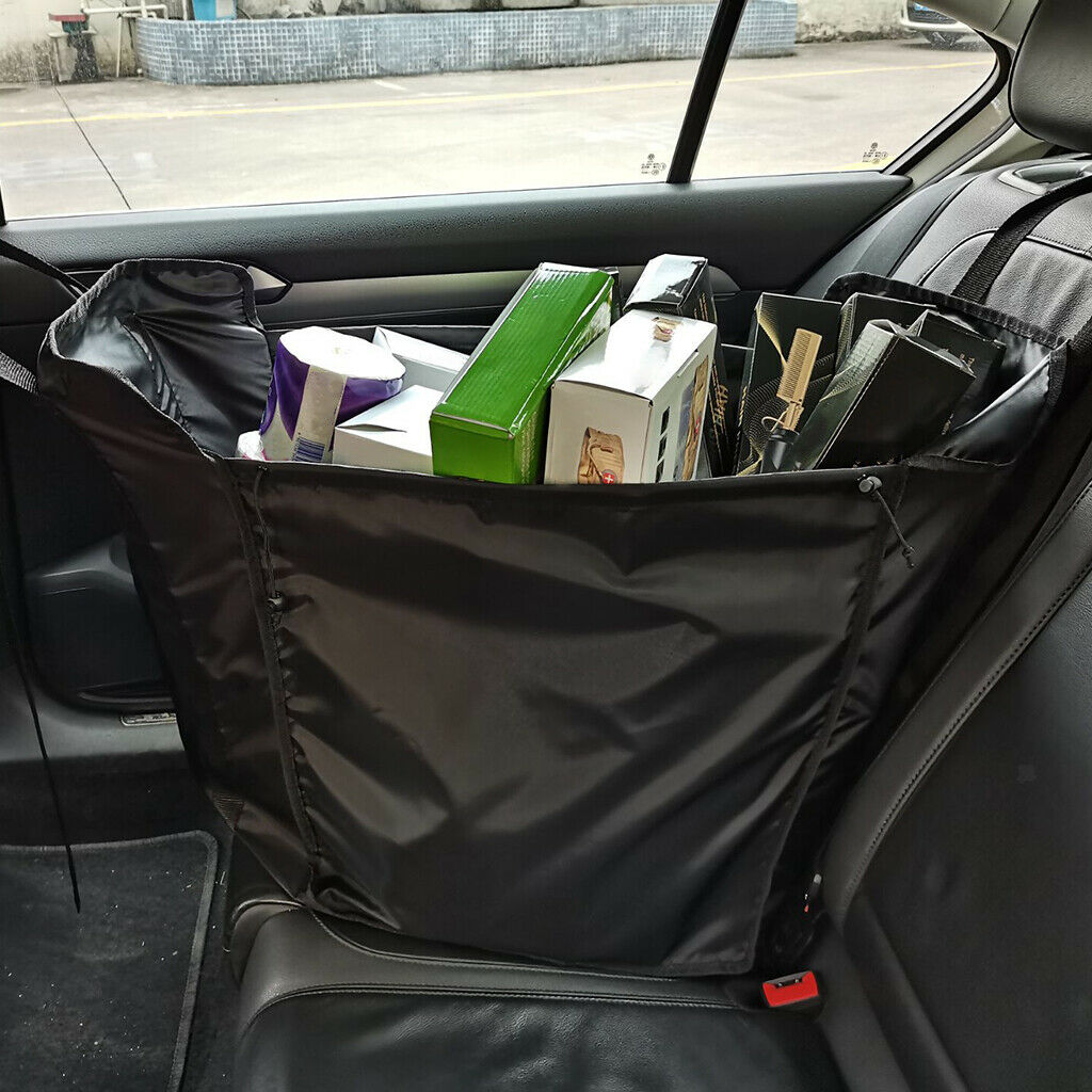 Universal Black Oxford Auto Foldable Sundries Storage Bag Vehicle Organizer