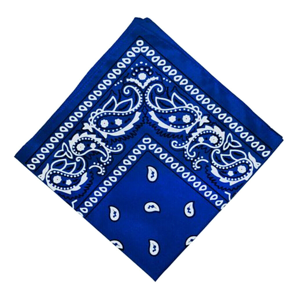 8PCS Novelty Paisley Print Bandana Head Wrap Hair Band Wristband Kerchief