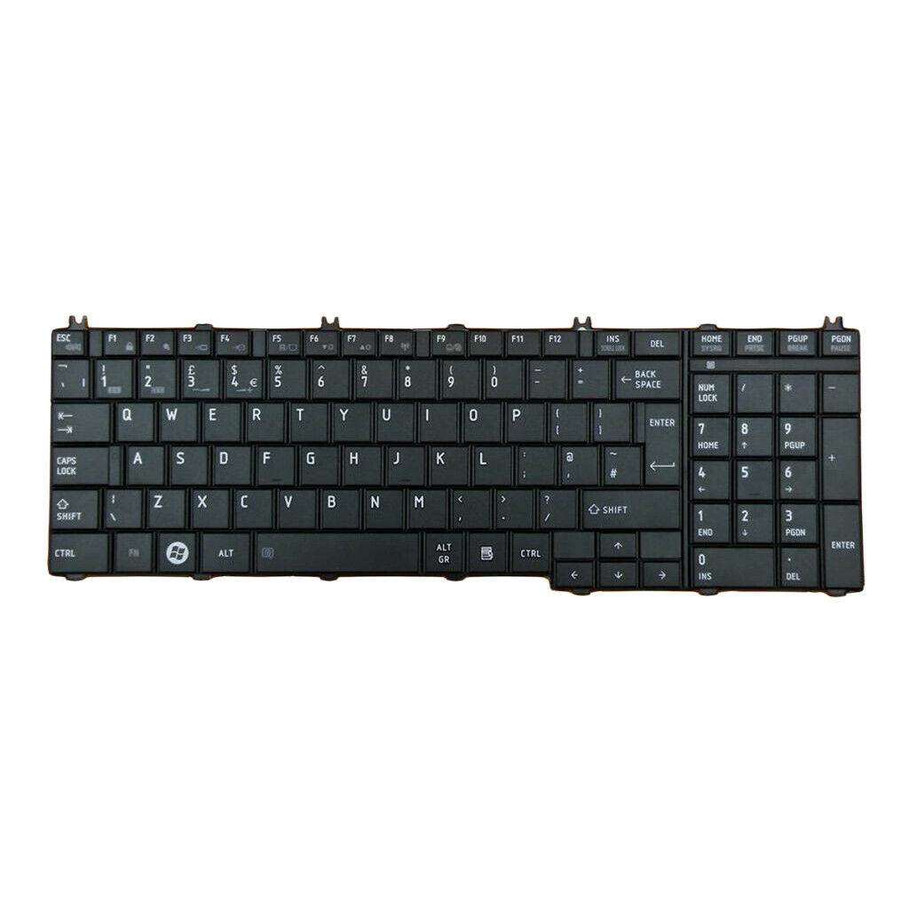 For   Satellite C650 C655D Laptop Standard UK English Keyboard Black