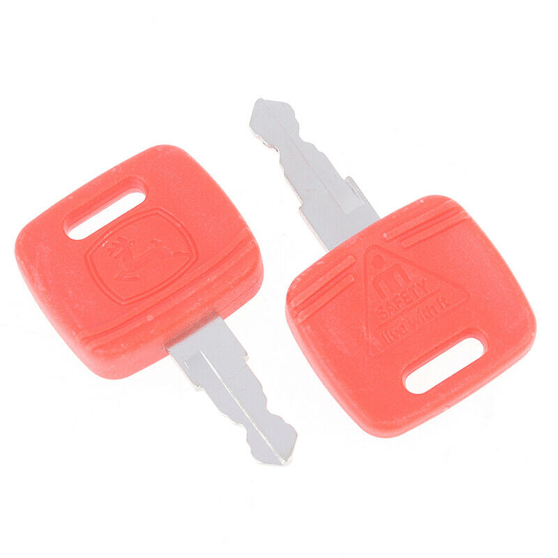2Pcs For John Deere Tractor Ignition Keys OEM RE183935 RE43492 RE715.l8