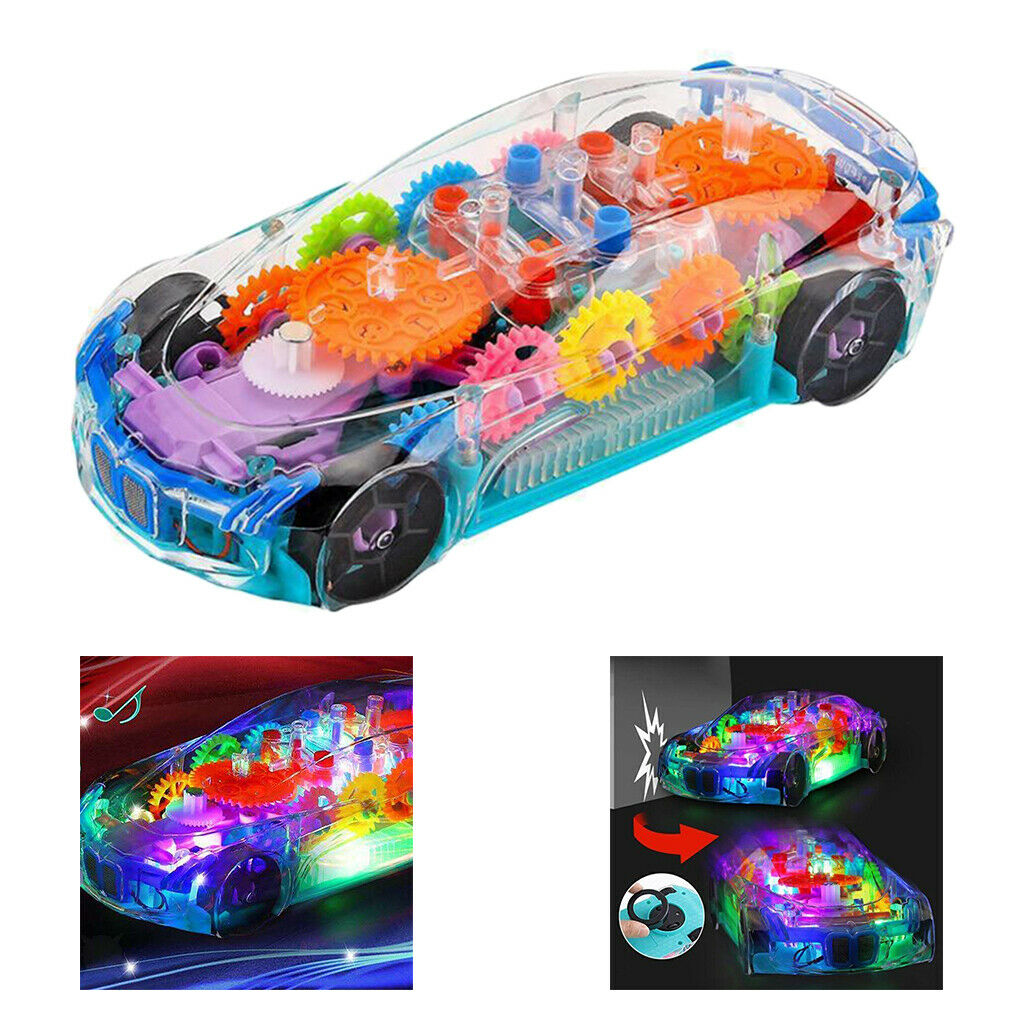 Kids Transparent Early Educational Learning Race Car Toys for Toddlers