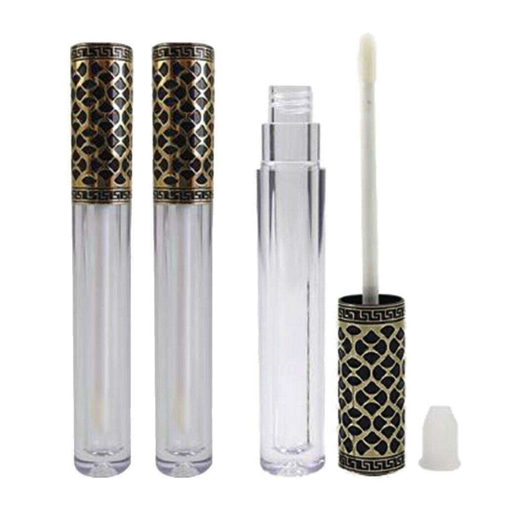 3x Empty Plastic Makeup Eyelash Mascara Lip Gloss Tube Container Bottle 4ml