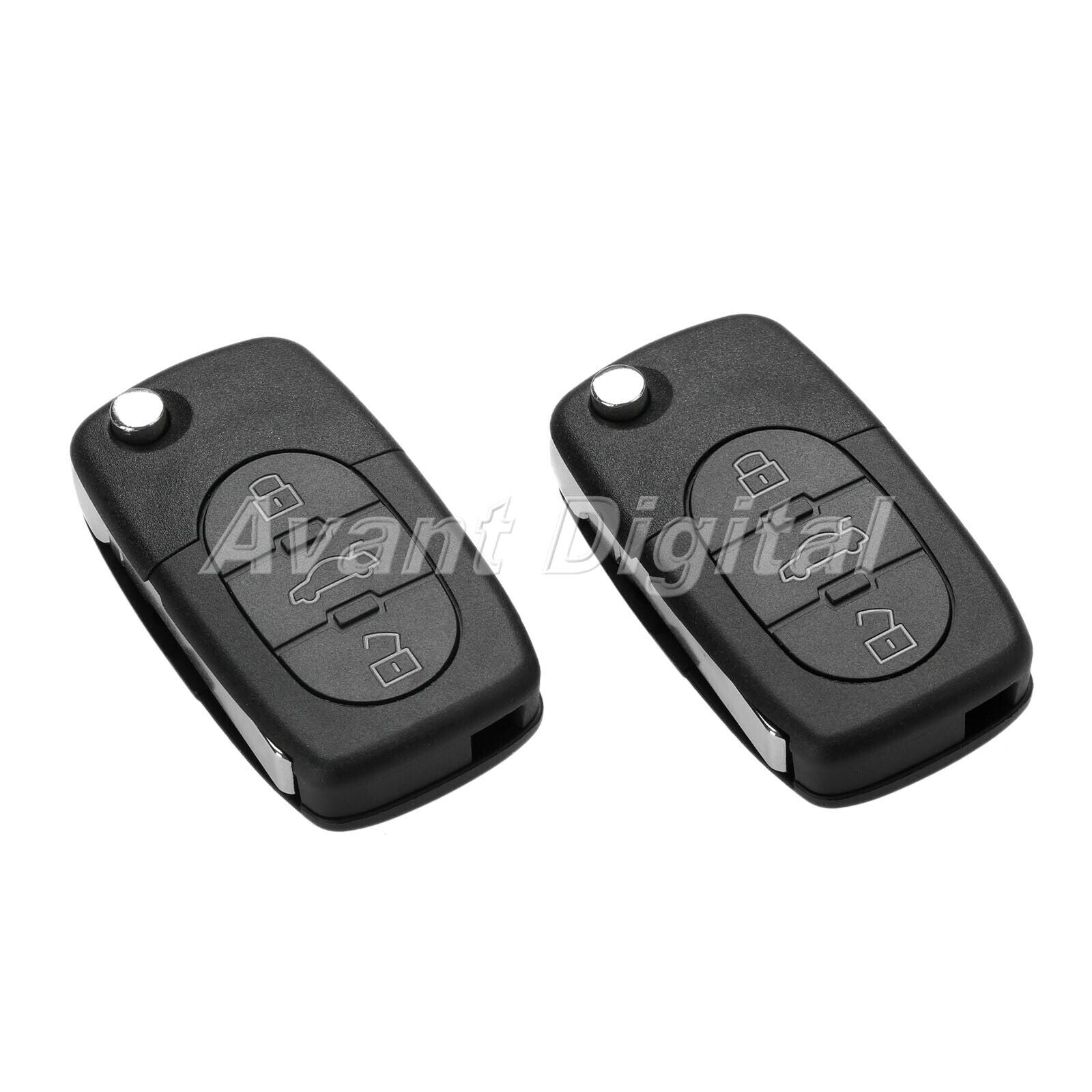 2Pcs Remote Key 315MHz 4 Buttons 4D0837231P Fit For 97-00  A8 00-05  S4