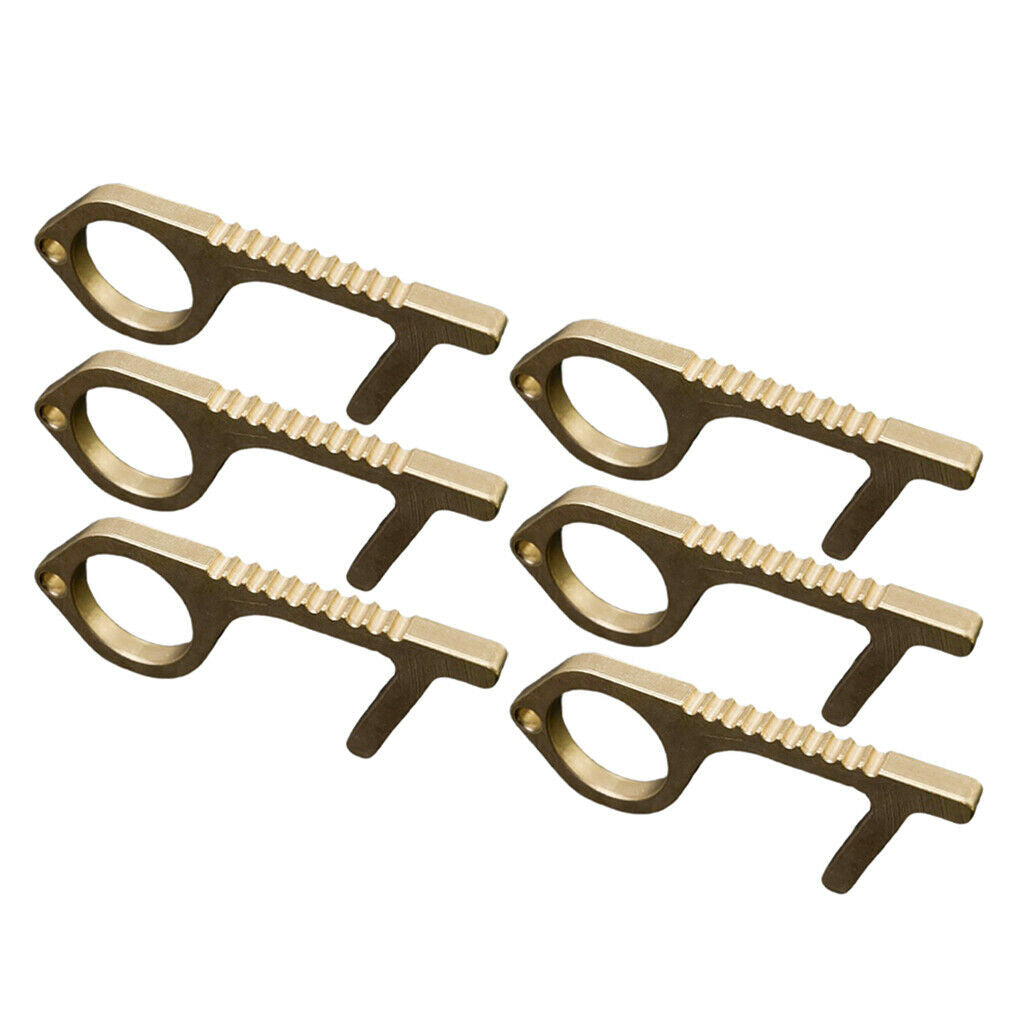 6x Non Contact Portable Safety Door Opener Elevator Handle Key Keychain