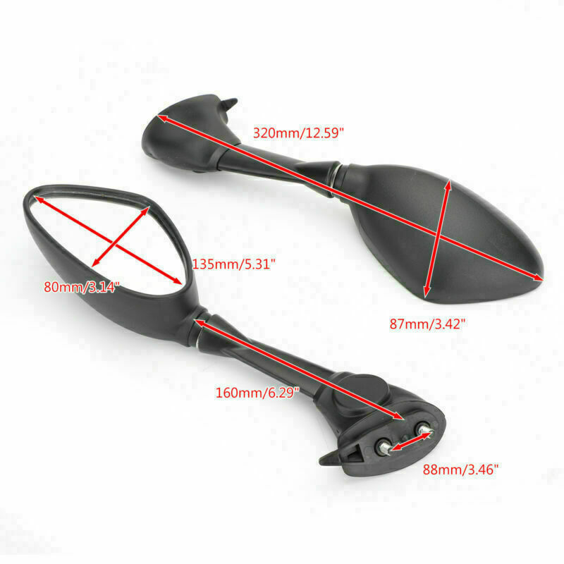 Pair Black Rear View Rearview Mirrors Fit For BMW S 1000 RR 2010-2018 HP4 11-15