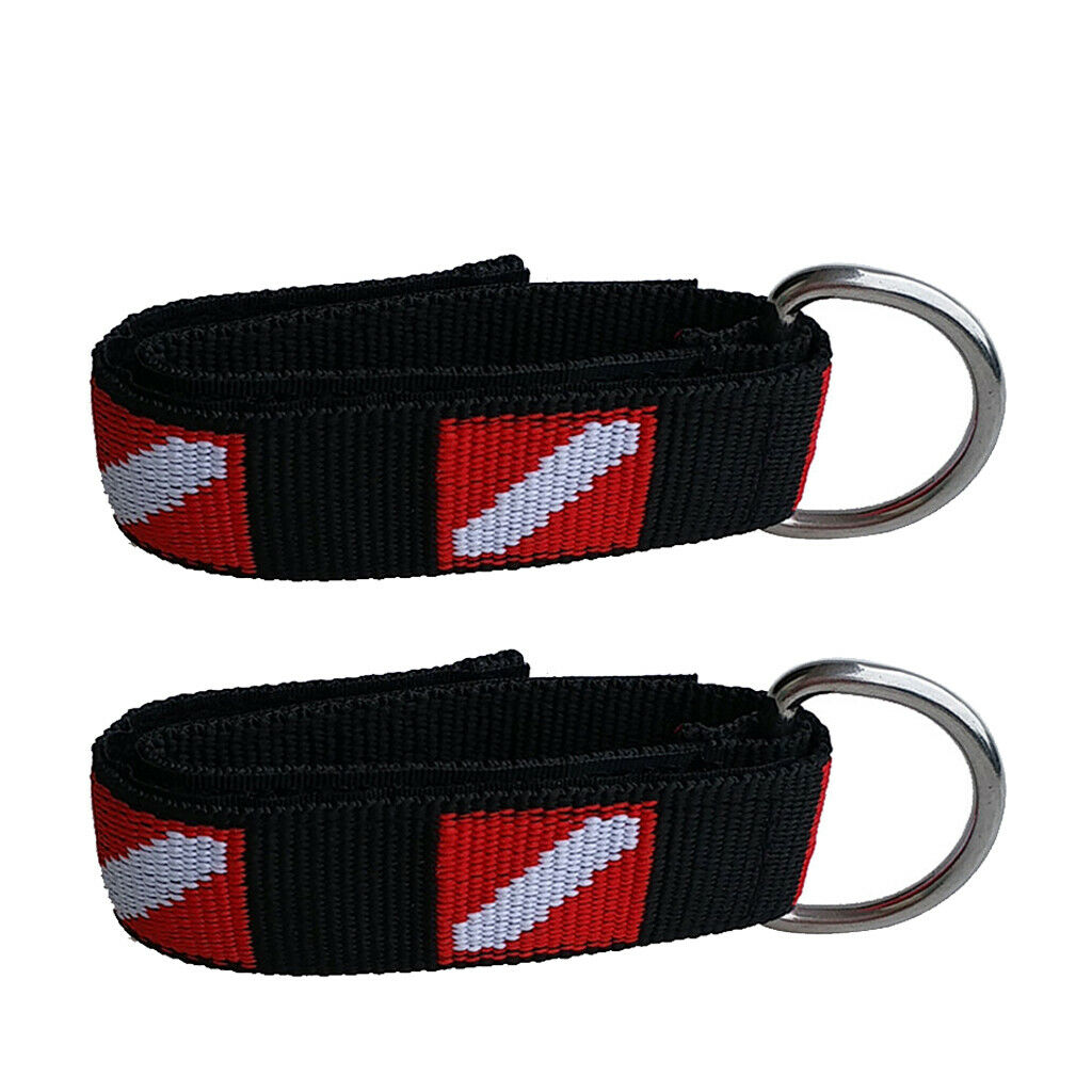 2 Pack Scuba Diving Safety Wrist Strap Lanyard Camera Torch Hand Rope Band
