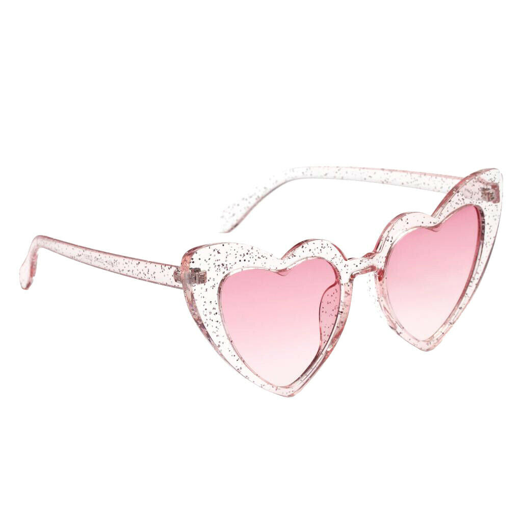 Heart Shaped Sunglasses Trendy Sun Glasses Club Eyewear Streetwear Pink
